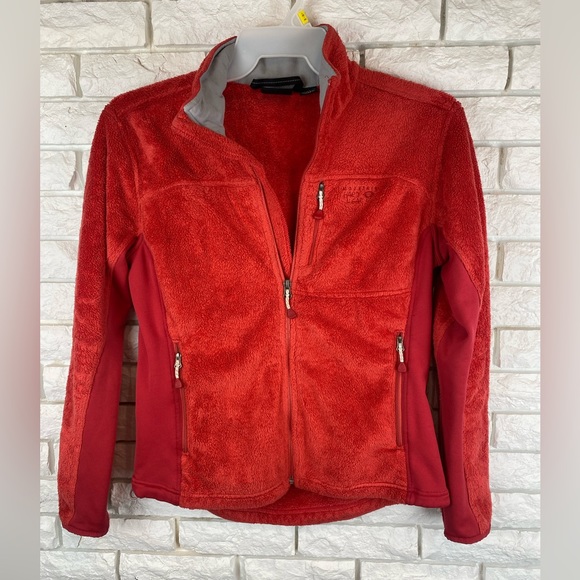Mountain Hardwear Jackets & Blazers - Mountain Hardwear Red Fleece Zip Up Jacket Size Medium